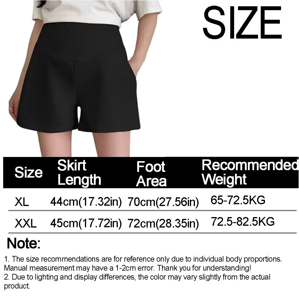 ارتفاع الخصر المرأة الحامل البطن السراويل تنفس XL/XXL الحمل بنطلون بلون مع جيوب الأمومة البطن السراويل #5