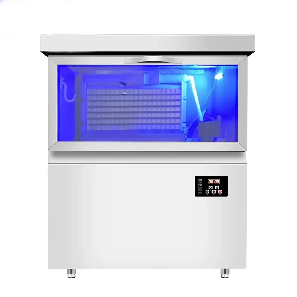 Bubble Tea Shop Equipment Water Cooling Counter Style Small  Ice Cube Machine