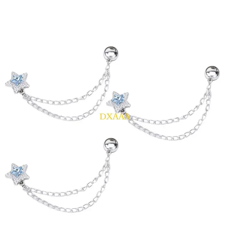 DXAA Closure Pant Leg Chain With Reinforced Perfect For Athletic Wear Outdoor Adventures And Daily Use Blue Color