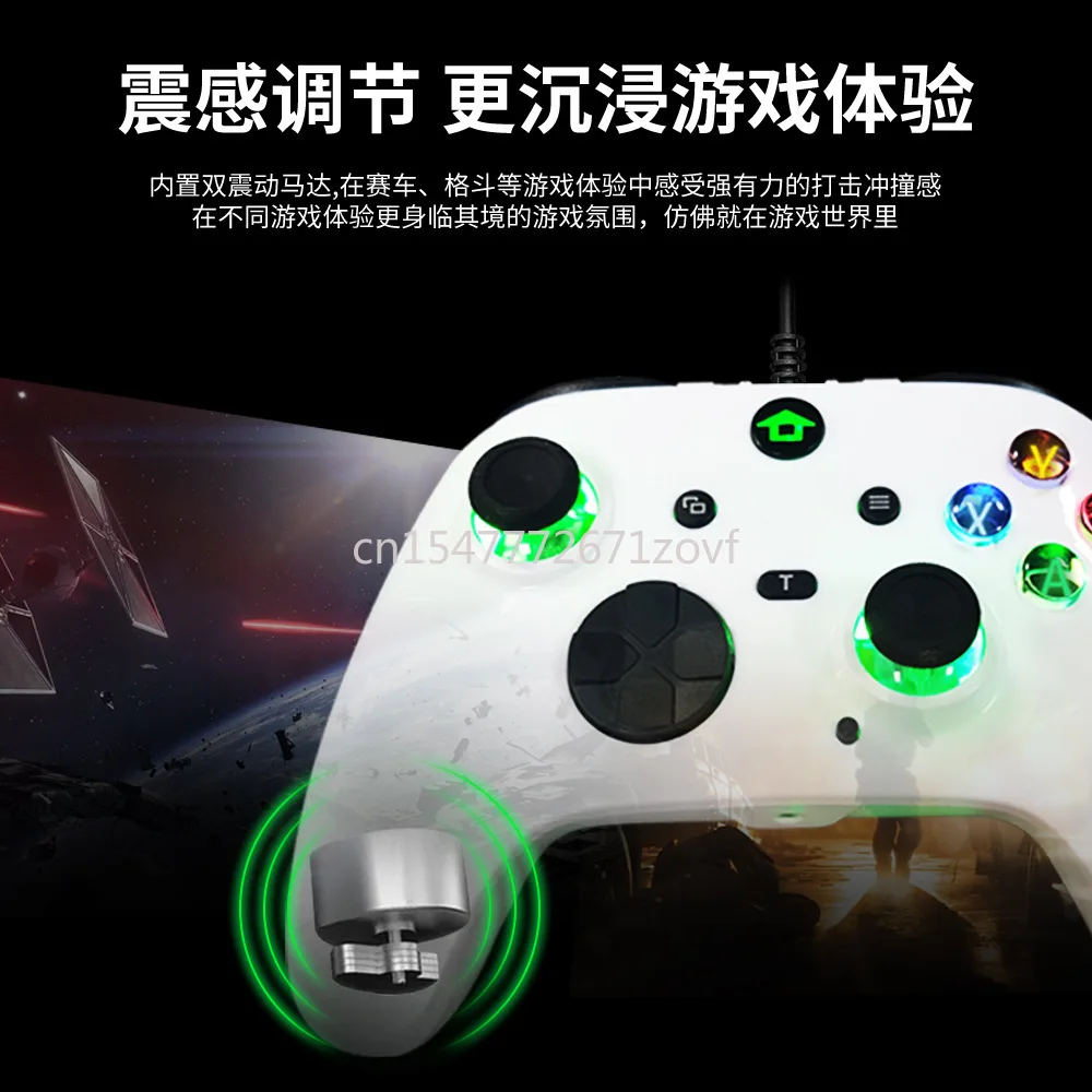 New Xboxone Wired Controller All-in-One Compatible Pc Steam with Light Full Function