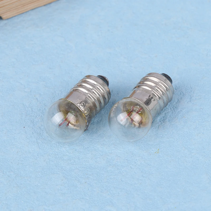 25Pcs Miniature Round 1.5V 3.8V Small Light Cannon For Student Physics Experiment Flashlight Small Light Bulbs Beads