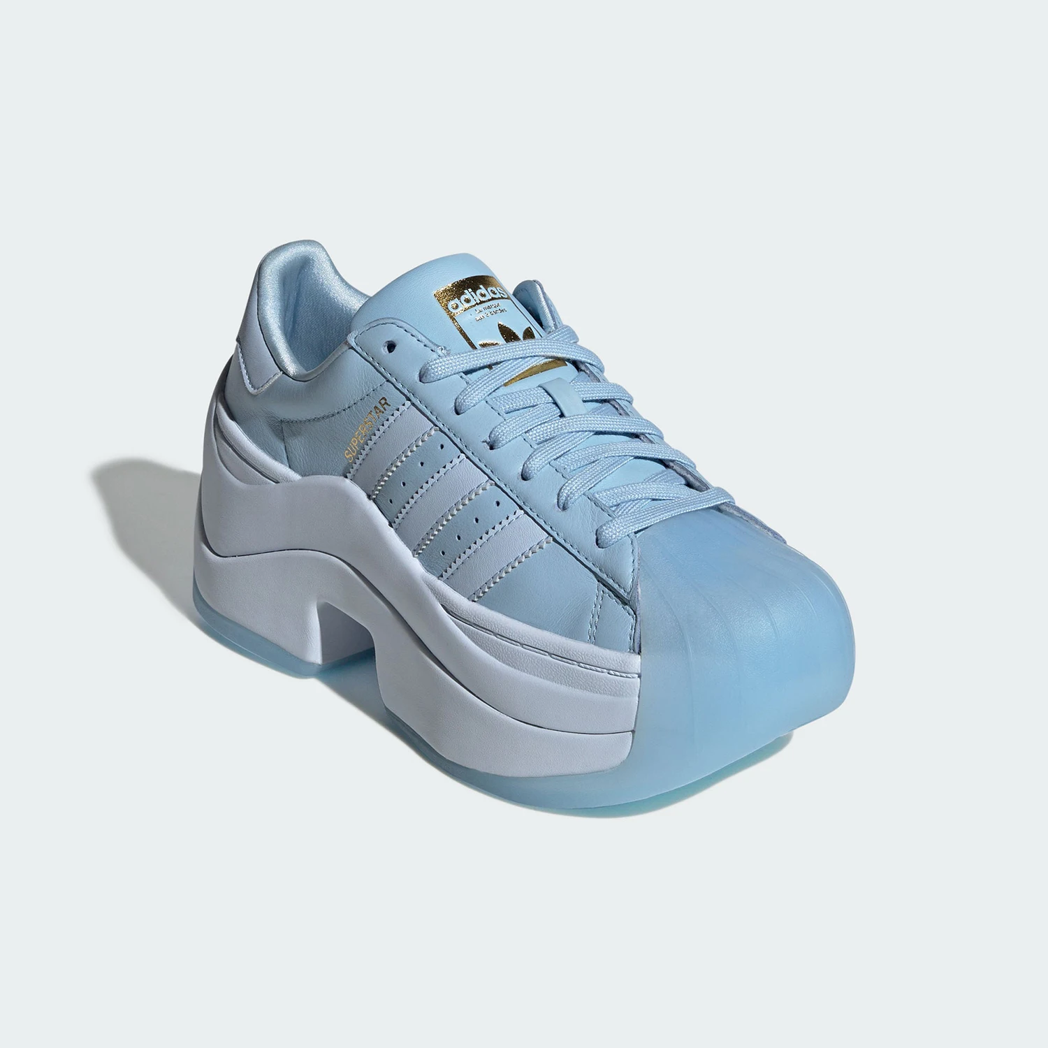 Adidas Authentic Three Leaves Women's Fashion Thick Sole Cushioned Casual Shoes KI3553