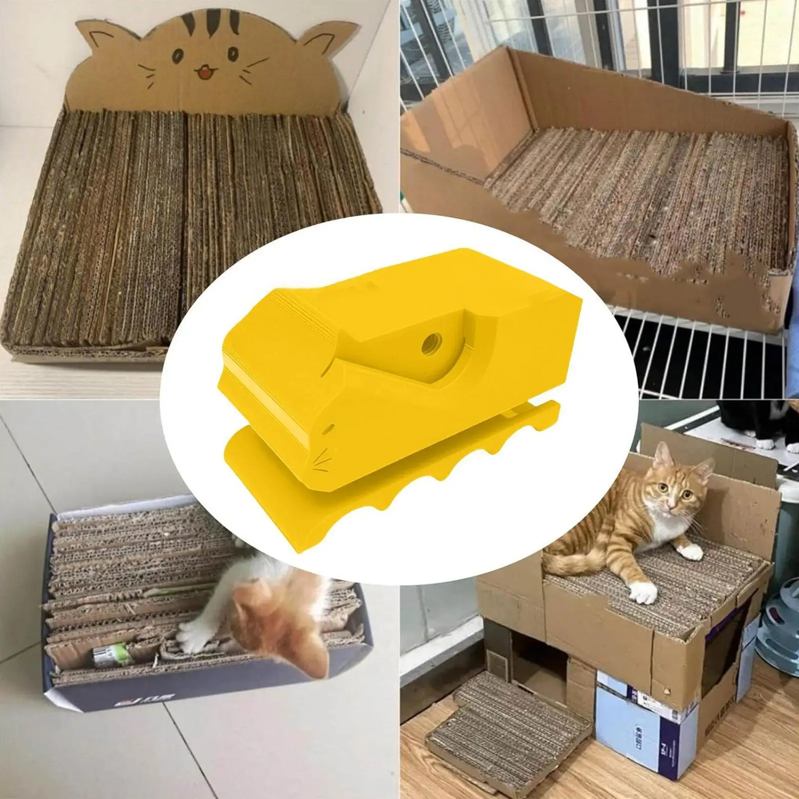 Taglierina per cartoline Tagliatrice per cartone antigraffio per gatti stampata in 3D portatile efficiente fai-da-te universale