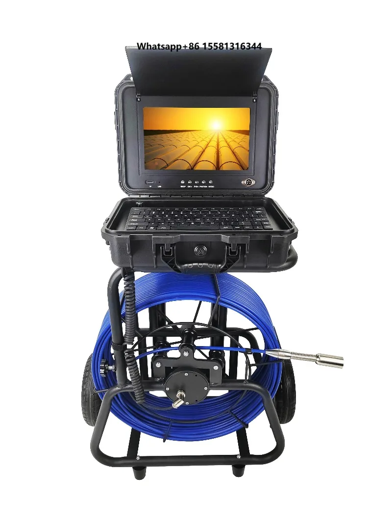New Arrival 10 Inch Sewer Industrial Endoscope IP68 Waterproof Drain Pipe Inspection with DVR