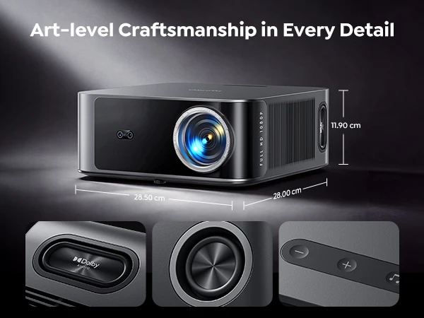 Toptro Projektor VIDAA 3000ANSI 4K Ultra HD Projektor WiFi 50W Dolby Heimkino Kino Gaming Outdoor Beam Smart Projektoren – Detail 10