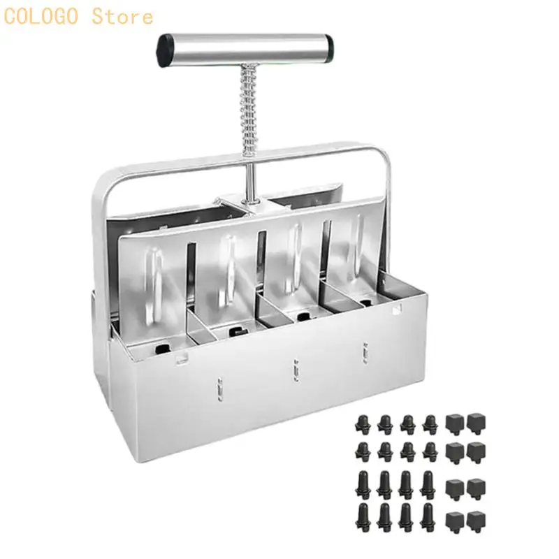 Two Row Soil Block Maker For New bushes Strong Metal Gardening Tool D0LD