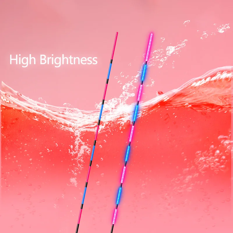 3 قطعة/الوحدة الصيد يطفو HD الأرجواني الضوء الأزرق الكهربائية ليلة الصيد بوبر مصدر ضوء رائع لا انبهار Bobbers التبعي