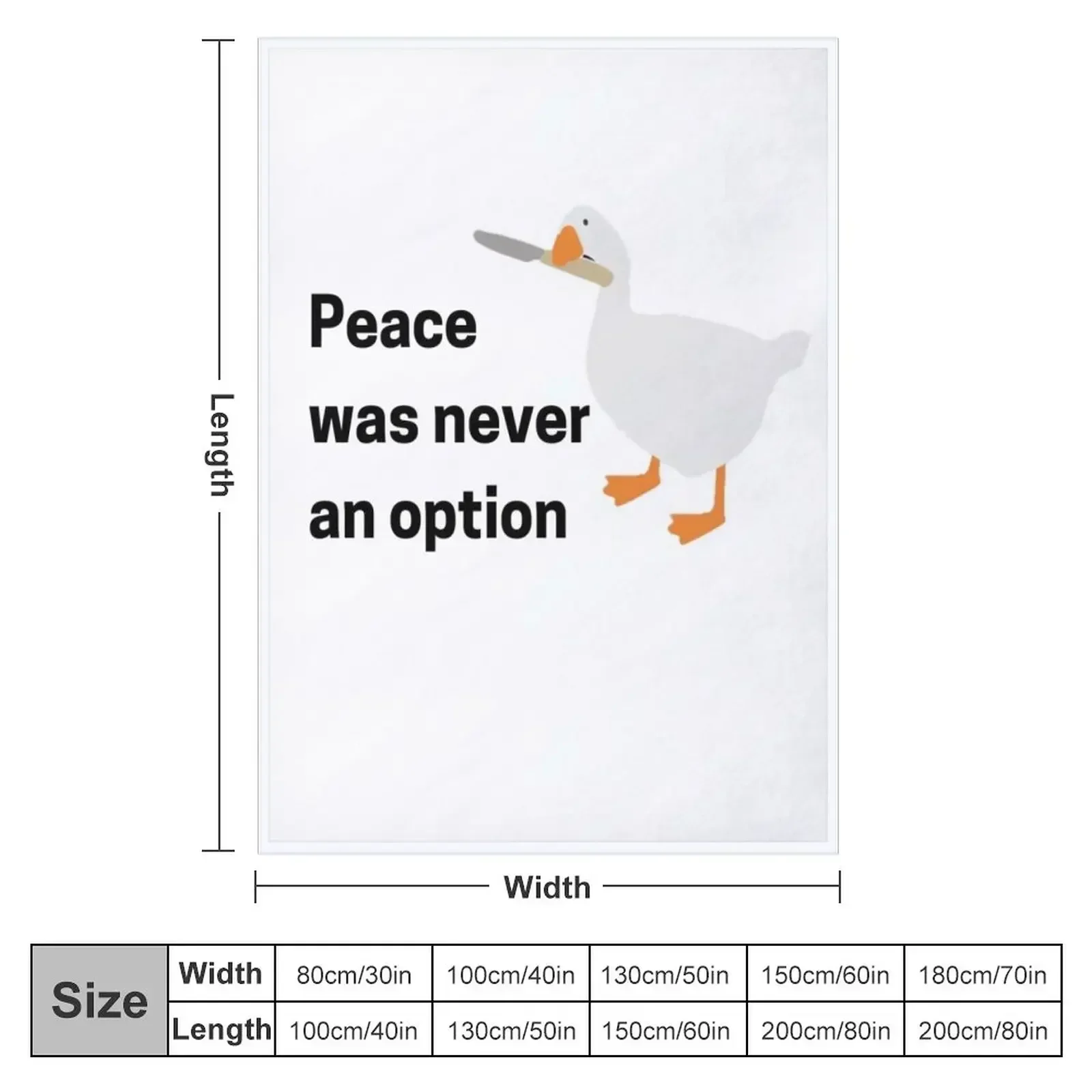 peace was never an option Throw Blanket Luxury Brand Bed Vintage Camping Heavy Moving Blankets