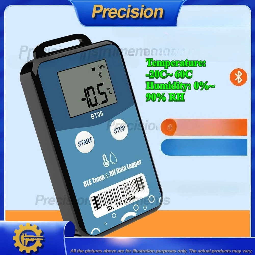 2026 Digital Temperature and Humidity Data Logger for Cold Chain Monitoring with High Precision Sensor for Food Medicine