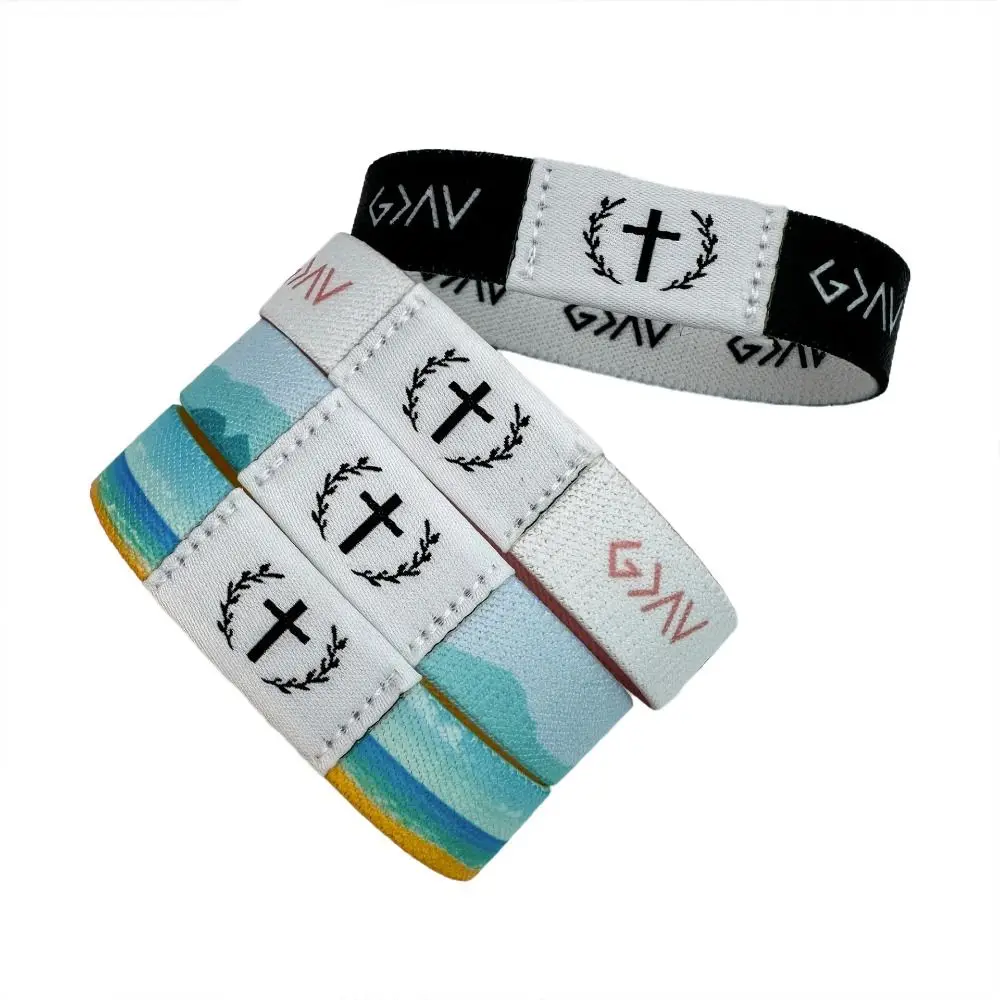Fashion Wearable Bible Wristbands Waterproof Elastic Bible Bracelet Smart Sensor with NFC Religious Bracelets Jewelry Gifts