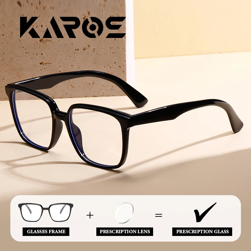 KAROS Large FrameNew Butterfly Fashion Design Women's Anti-Blue Light Glasses Customizable Prescription Photochromic 8441 #1