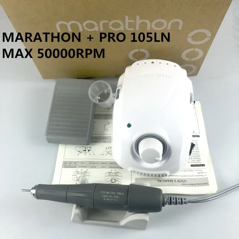 

Электрическая дрель для ногтей LAAOVE-Champion 3 PRO 105LN с ручкой 35K/45K/50K, мощная шлифовальная машина с микромотором 210 для инструментов для дизайна ногтей