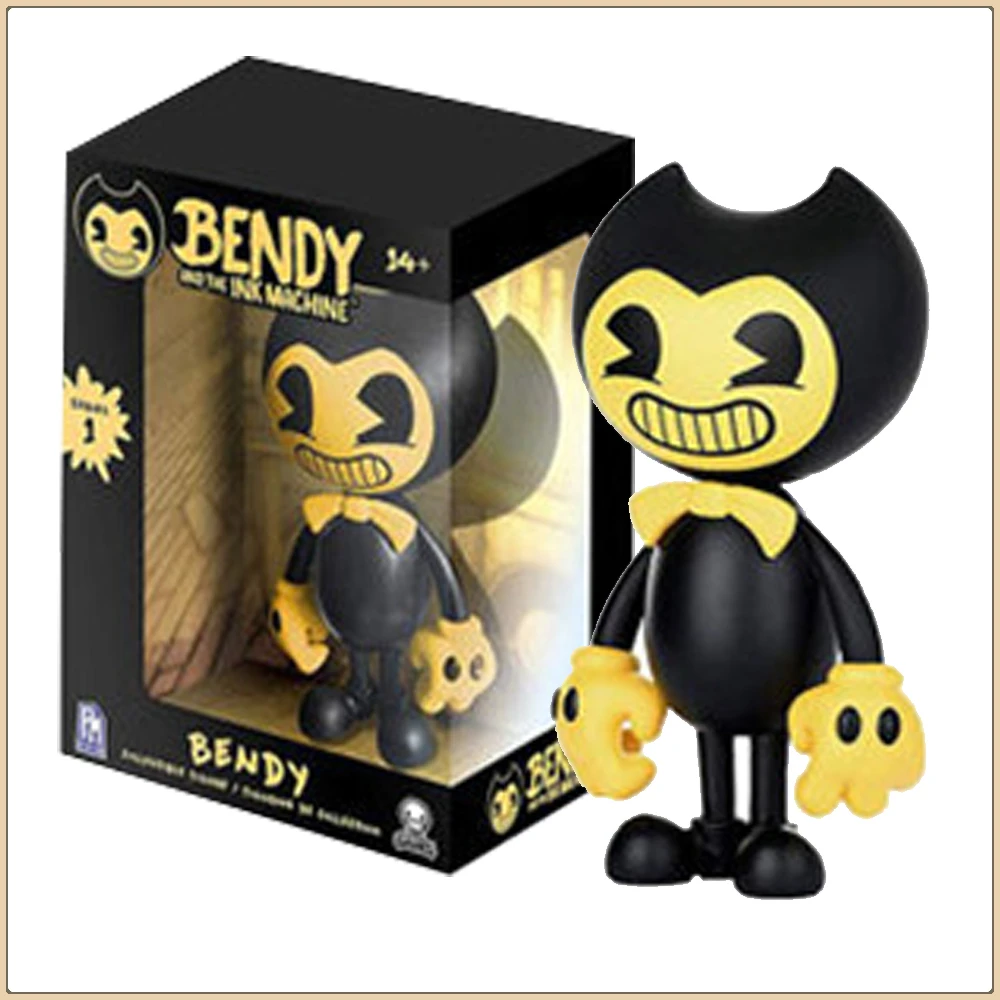 FUNKO POP Bendy and The Ink Machine Action Figures Yellow Black Bendy Horror Thriller Games Model Doll Ornament Kids Xmas Gifts