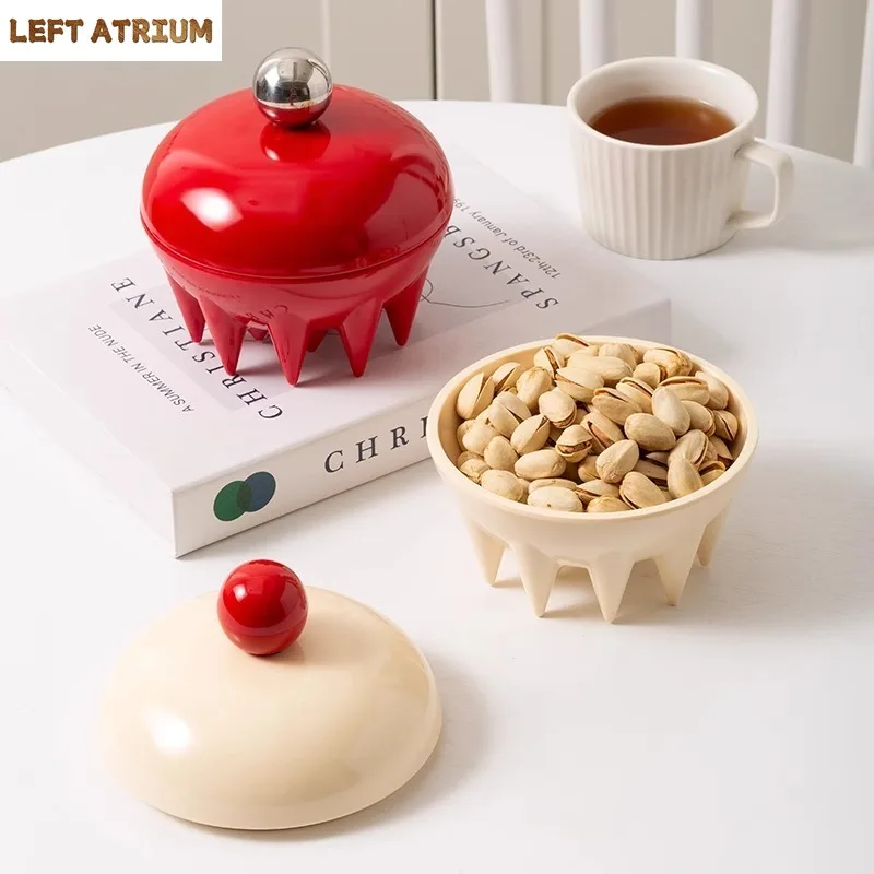 

Multicolour Ceramic Fruit Bowl Octopus Decorative Candy Jar Storage Jar with Lids Desk Decoration Jewelry Box Cosmetic Container