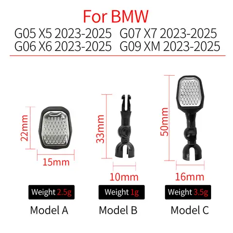 BMW G05 G06 G07 G09 X5 X6 X7 XM 2023-2025용 LHD 차량 전면 중앙 에어컨 AC 벤트 그릴 아웃렛 노브 액세서리