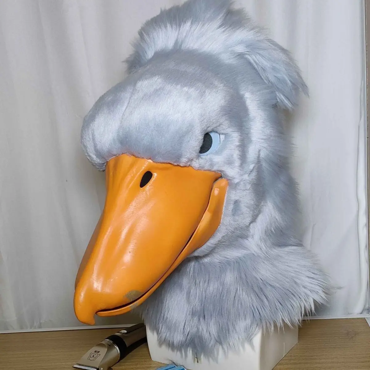 

Base mask semi-realistic stork 3D printed furry costume skull furrification cosplay anime accessory