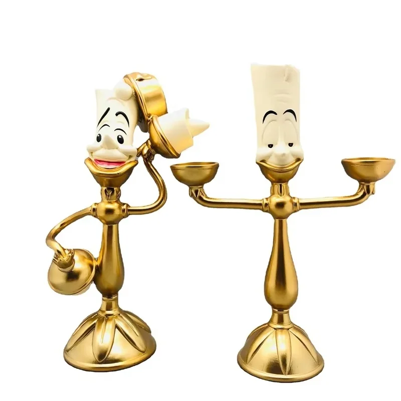 Figura de acción de Cogsworth, el Sr. Reloj, de la Bella y la Bestia de Disney, 24 cm, colección de figuras, decoración, modelo, juguetes, regalos de cumpleaños