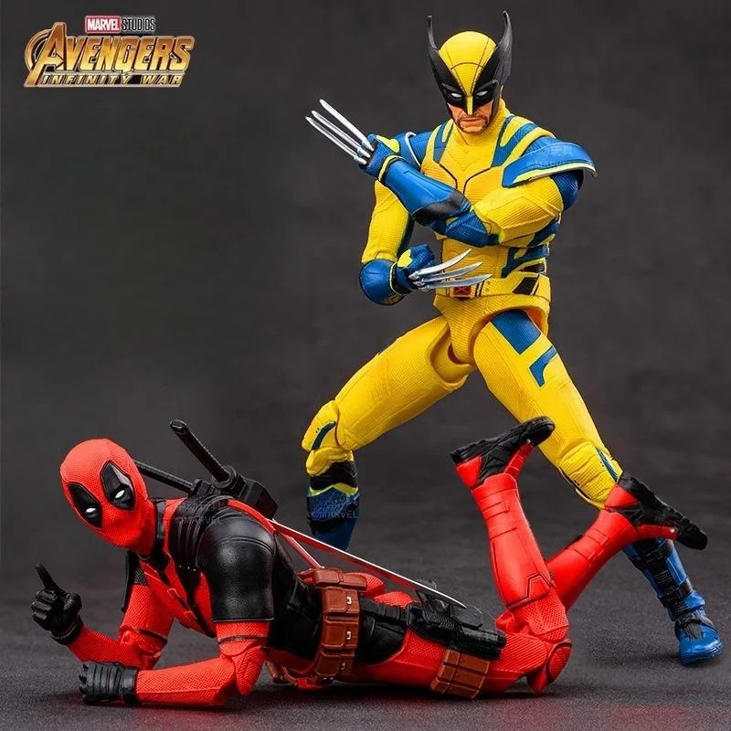 Original Deadpool Action Figure Wolverine Figure Toy Dead Pool Figures Model Statue Doll Kit Collection Kids Christmas Gifts Toy