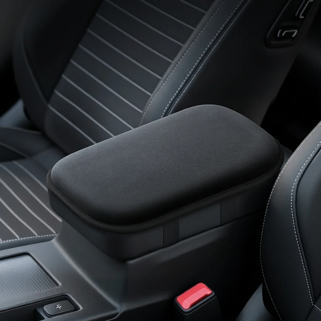 Car Armrest Pad Memory Foam Cushion for Central Console Comfortable and Soft Interior Accessory