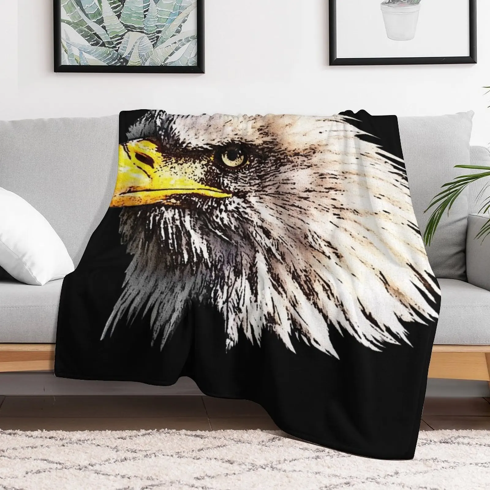 Bald Eagle, birds for men, gifts for bird lovers Throw Blanket Baby Camping Blankets