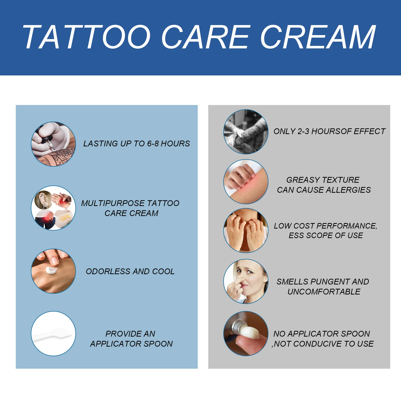 South Moon Tattoo care cream, gentle and clean moisturizing care fade tattoo tattoo print skin care cream