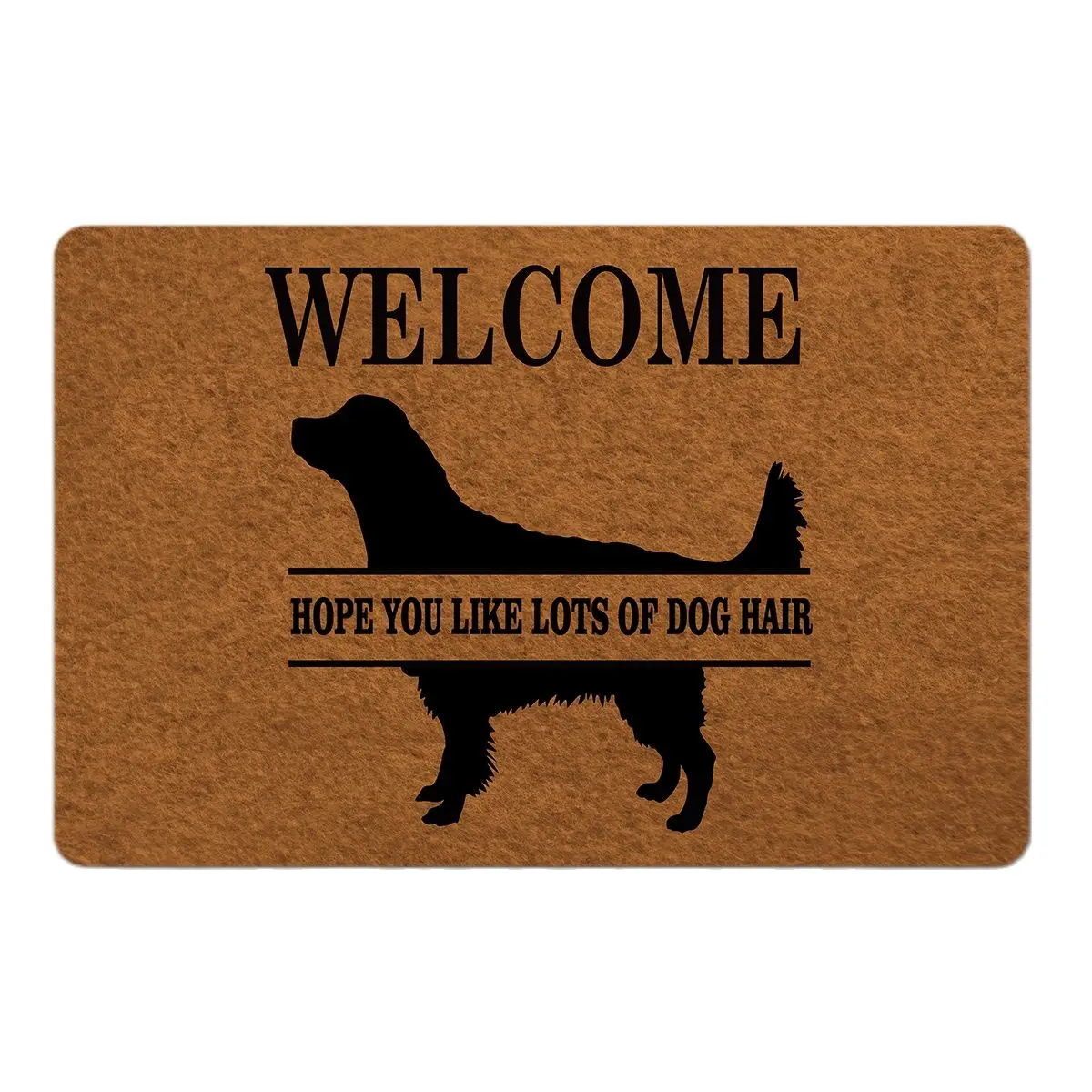 

Welcome Golden Retriever Doormat HOPE YOU LIKE LOTS OF DOG HAIR Christmas Decoration 2023 Holiday Rug Home Decor Bath Door Mat