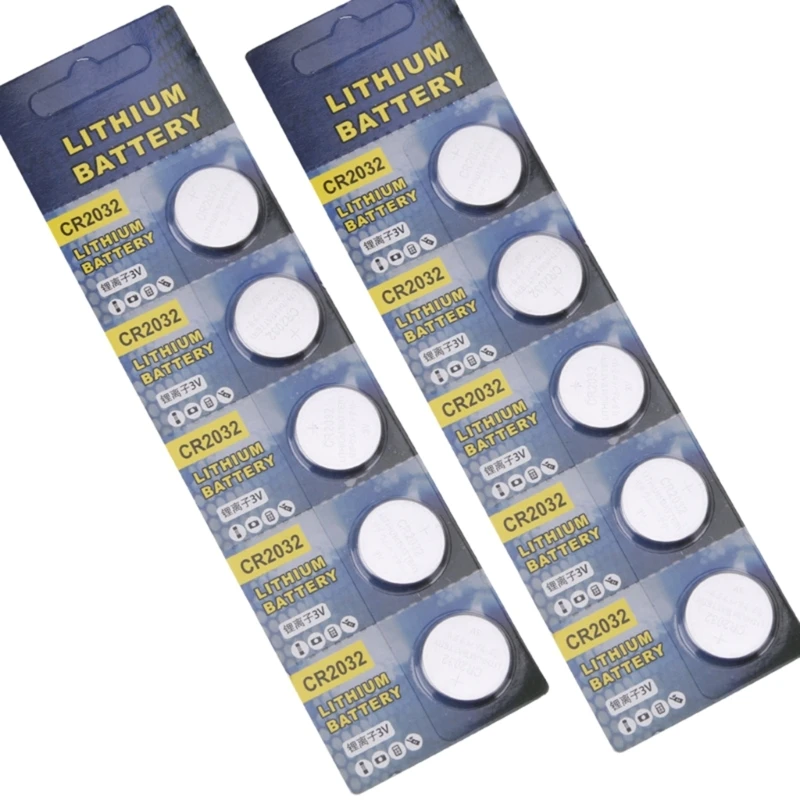 بطاريات خلية عملة الليثيوم CR2032 3V ، بطاريات ذات سعة 50 مللي أمبير ، مستعملة للموالفات ، متينة ، ترقية ، 5 من من من من إنتاج الولايات المتحدة الأمريكية