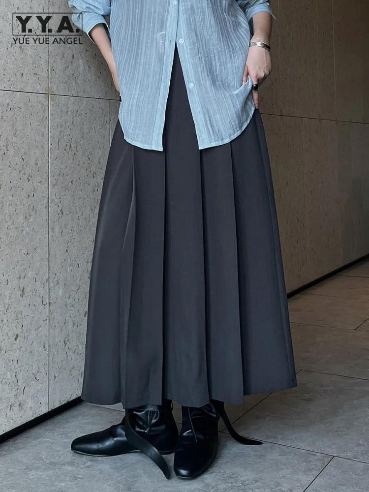 

Новая модная женская юбка-миди с легкой растяжимостью, высокая талия, приталенный крой, повседневная элегантная плиссированная юбка для женщин, юбка А-силуэта для вечеринок