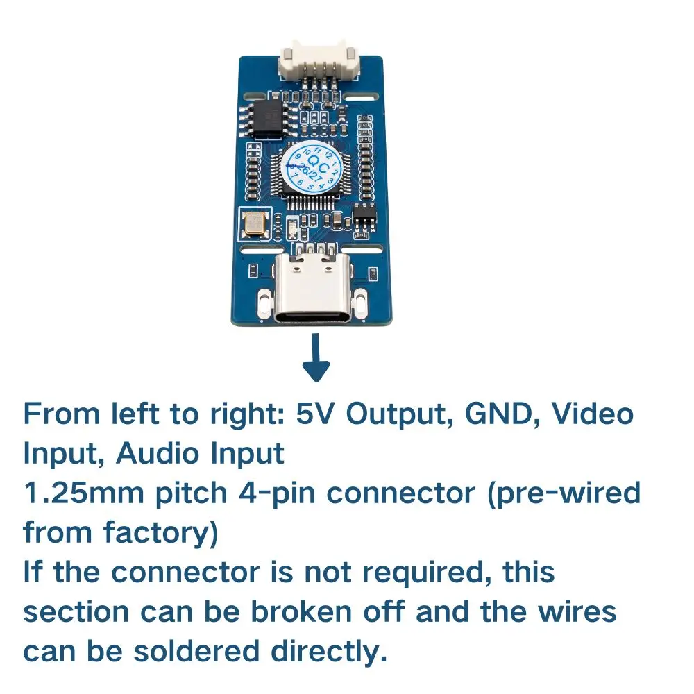 HPXGRC CVBS to USB Capture Module UVC Driver-Free 1080P 8g for Android Windows Mac
