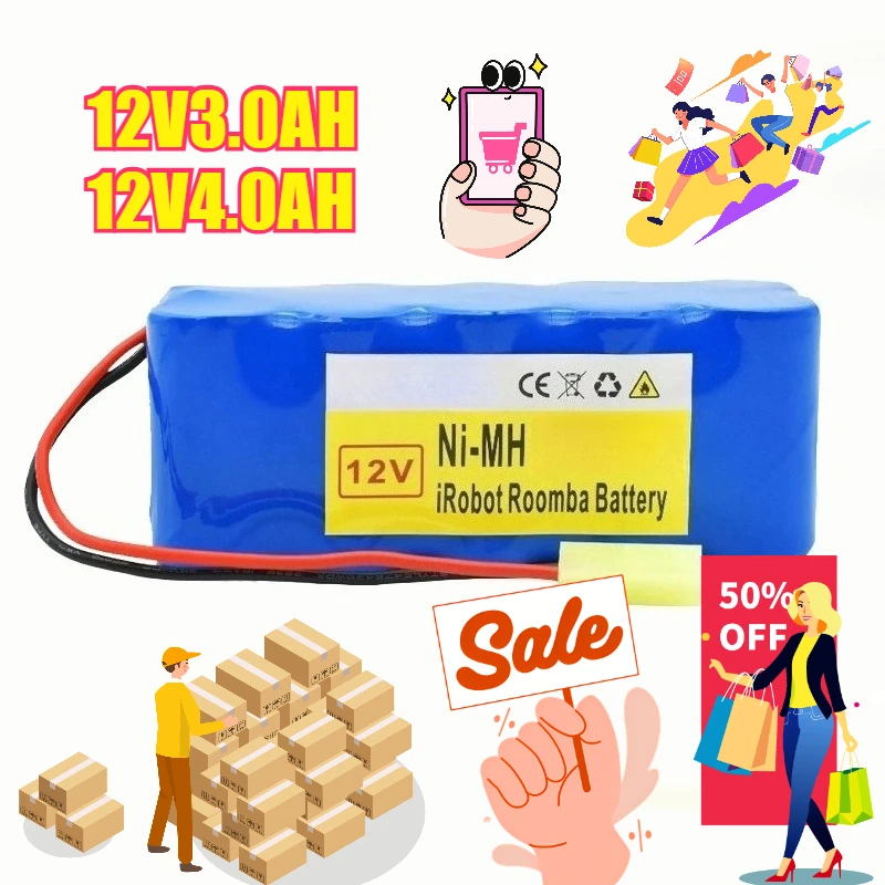 

12V 3000mAh 4000mAh for Camera Outdoor Light Power Tools Machinery and Equipment Ni-MH Battery Pack