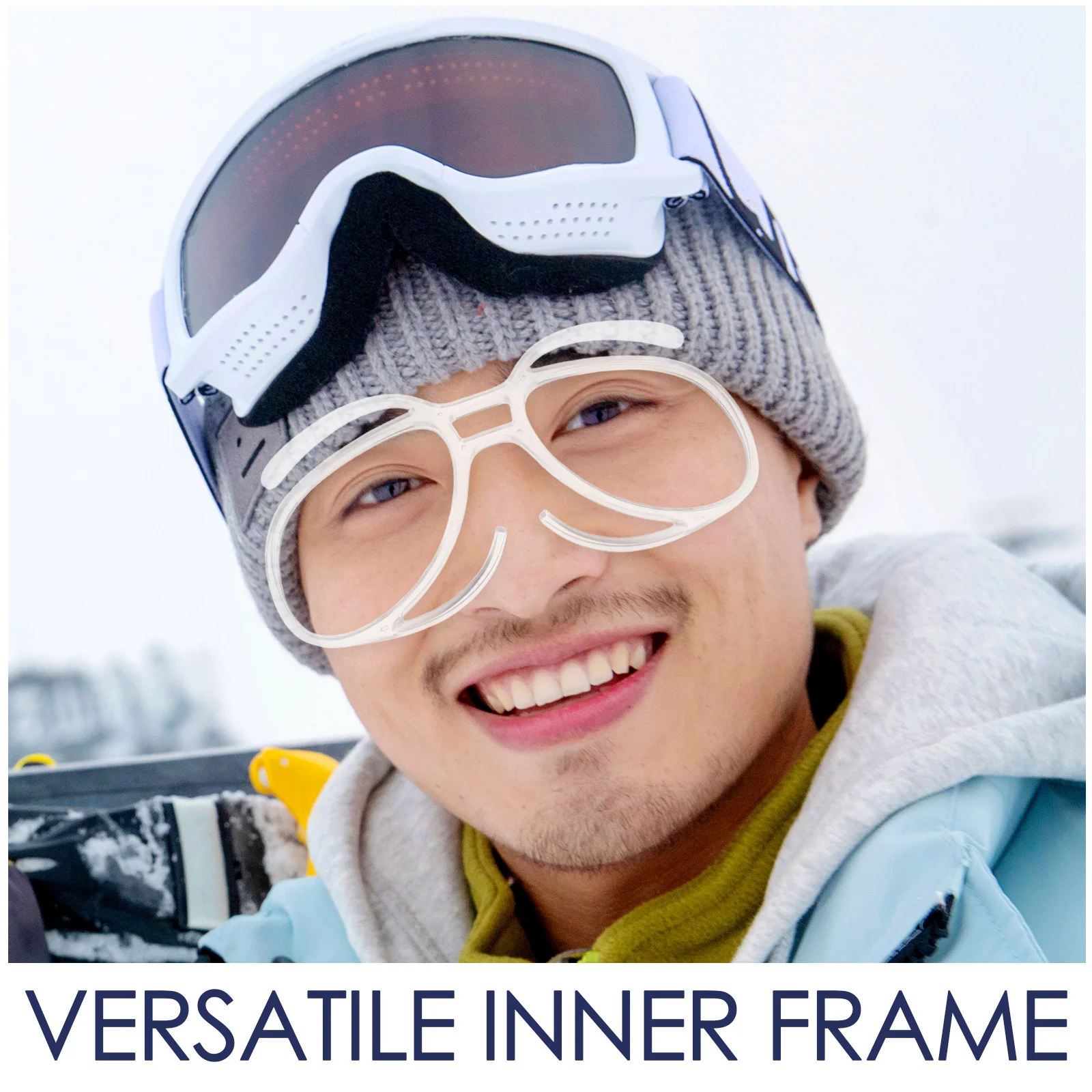 Ski Goggle Rx Insert Universal Size Adjustable Inner Frame For Snowboard Motorcycle Goggles Optical Adaptor Prescription Eyewear
