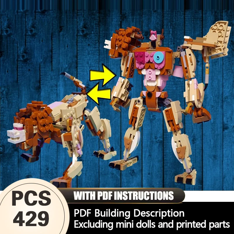 Creators Animal Series Model MOC Building Bricks Beast Mecha Modular Technology Gifts Holiday Assemble Children Toys Suit