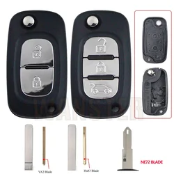 for Renault Clio 3 Kangoo Master Modus Twingo Fluence Megane 2 Duster Symbol Captur Kadjar 2006 Car Key Fob Case Shell Housing