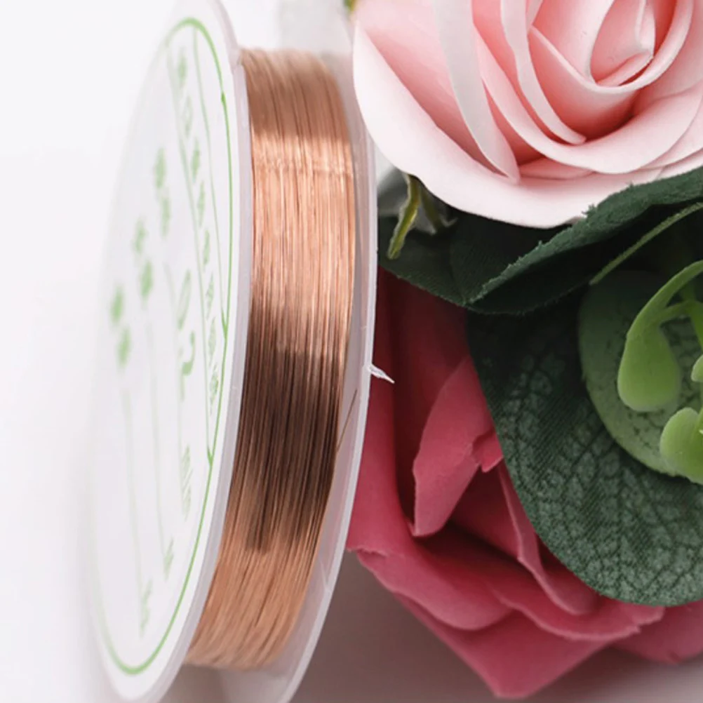 

0.2Mm Nail Art Decoration Line Copper Wire Diy Jewelry Manicure Supplies Rose Gold Durable Uv Gel Compatible Professional