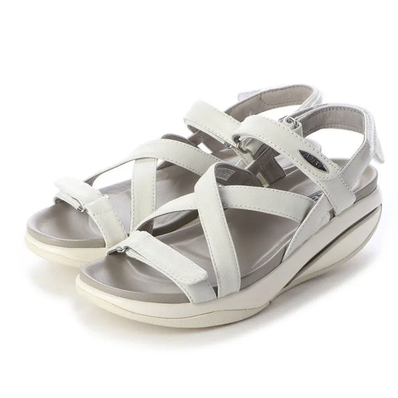 

New Couple's Magic Tape Genuine Leather ake oes Healthy Casual Physical Genuine Leather Sandals Comfortable Low Top Roman...