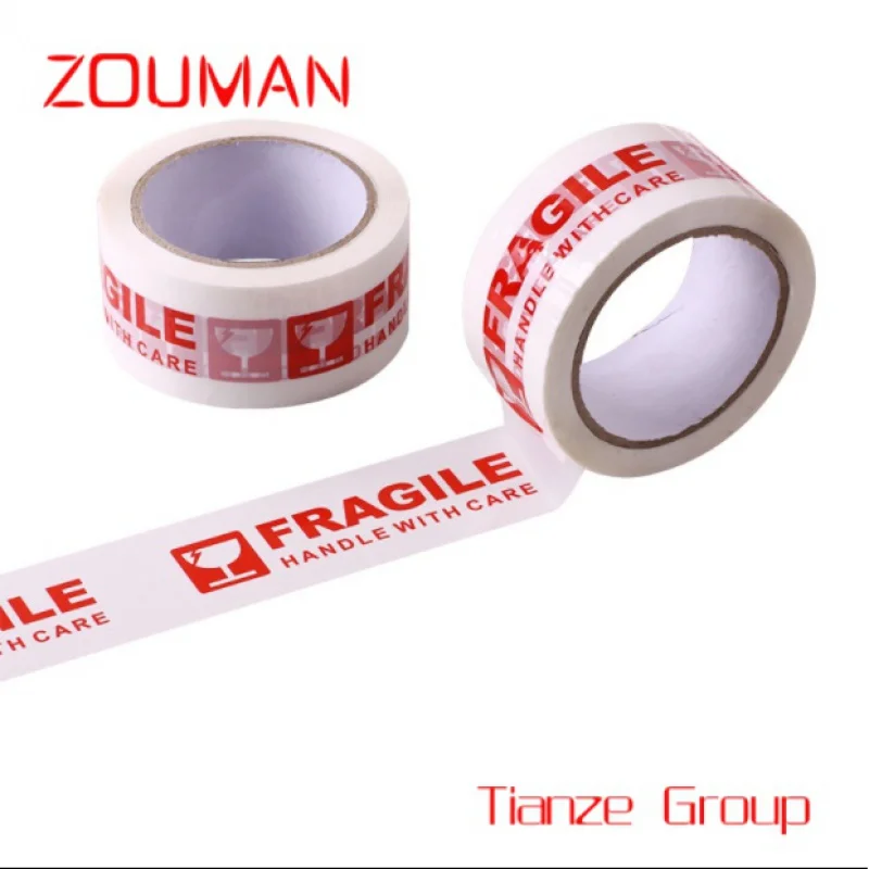 Custom , Size Custom Strong Adhesion Stickness  Logo Printing Fragile Packaging Tape for Carton Box Sealing