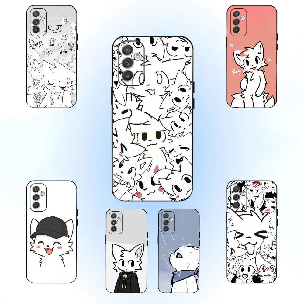 

Cute B- Boykisser Cartoon Phone Case For Samsung Galaxy A91,A80,A73,A72 ,A71,A53A52,A32 ,A31A22,A21s,A20,Black Cover