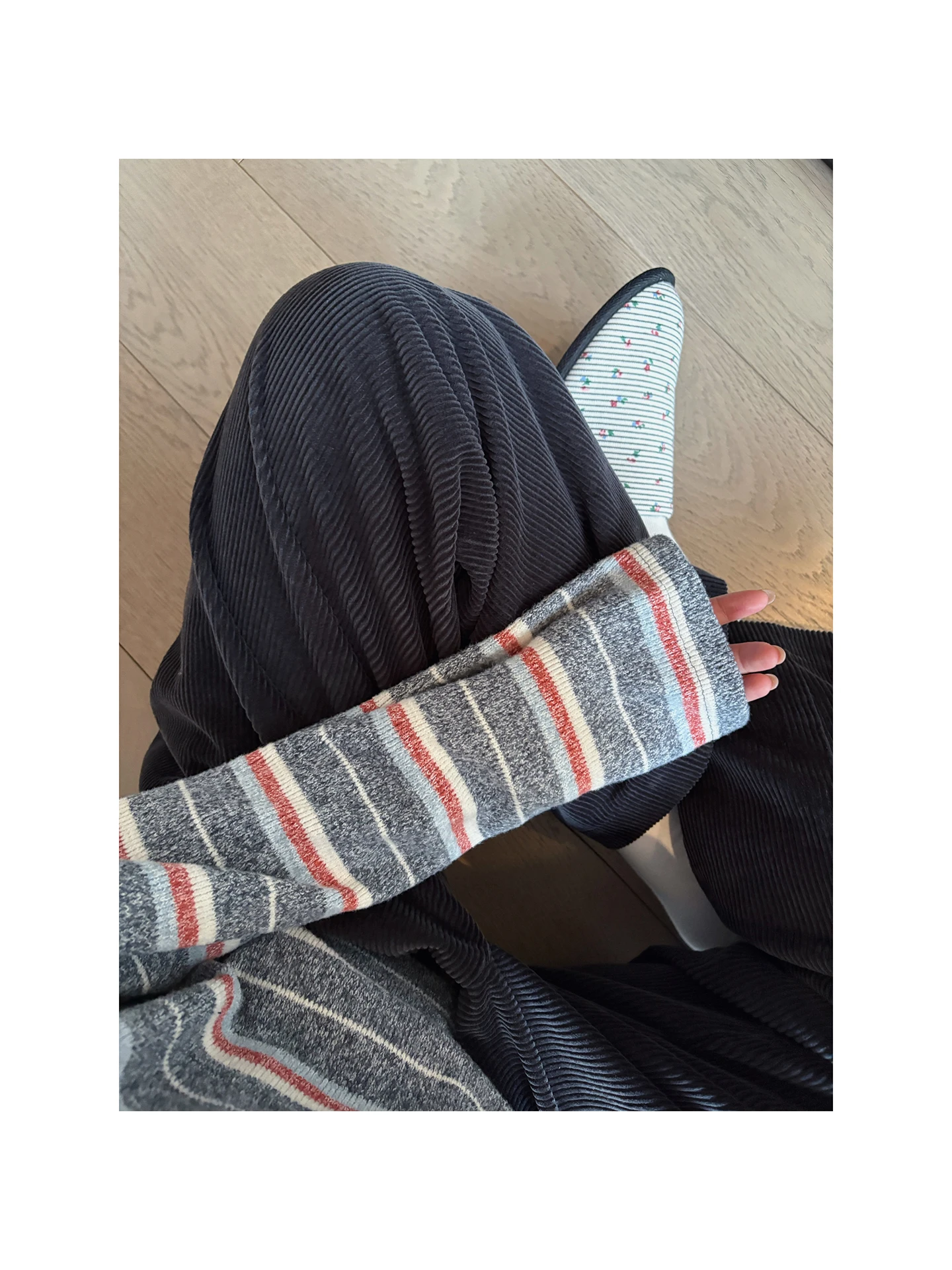 

iWiNG Color Woven Blanket Ultra Soft Stripe Tee 2 Versions Cleanfit Ladies Long Sve Tirt Comfortable Fabric Spring Wear