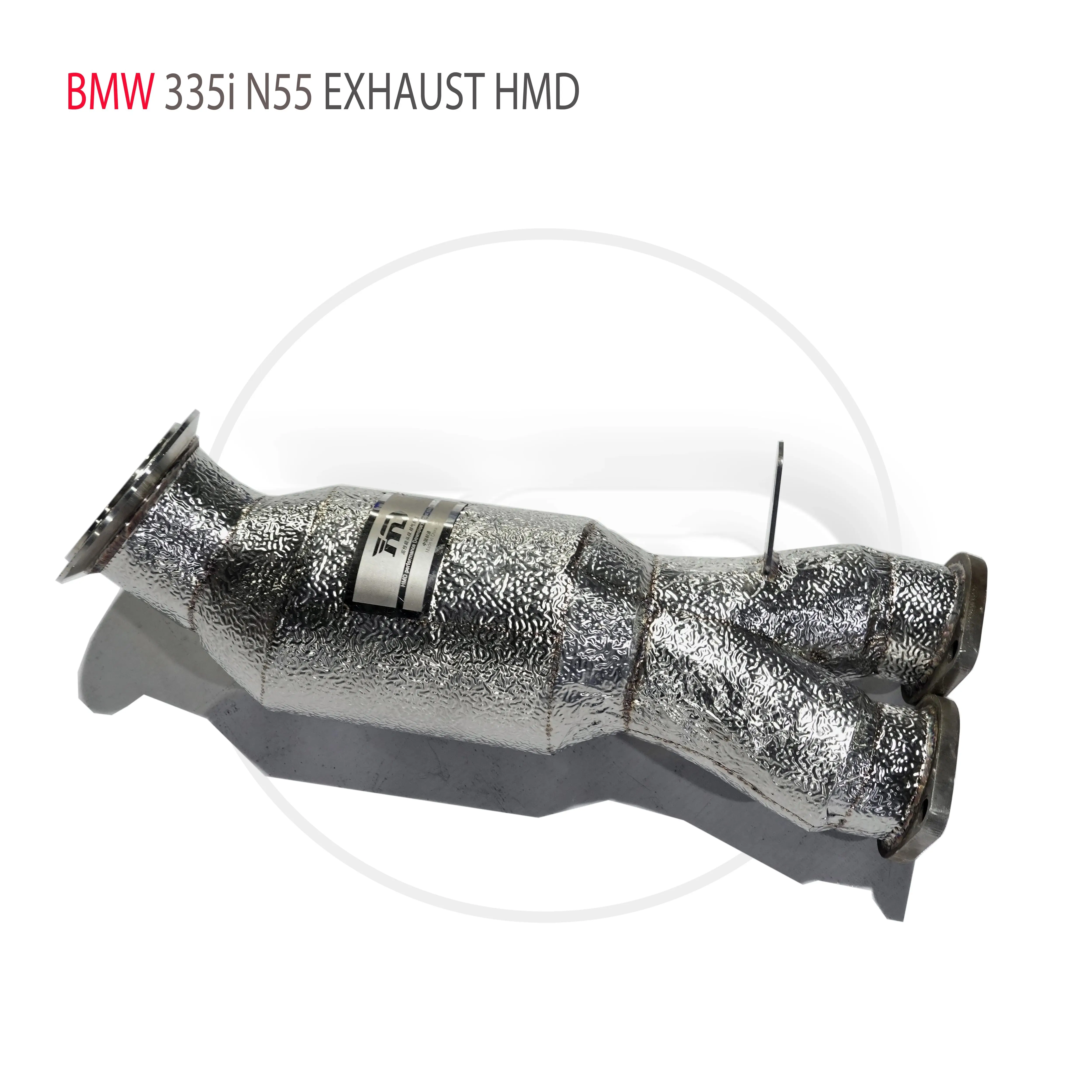 HMD Exhaust Assembly High Flow Performance Downpipe for BMW 335i N55 Engine 3.0T Car Accessories Catalytic Converter