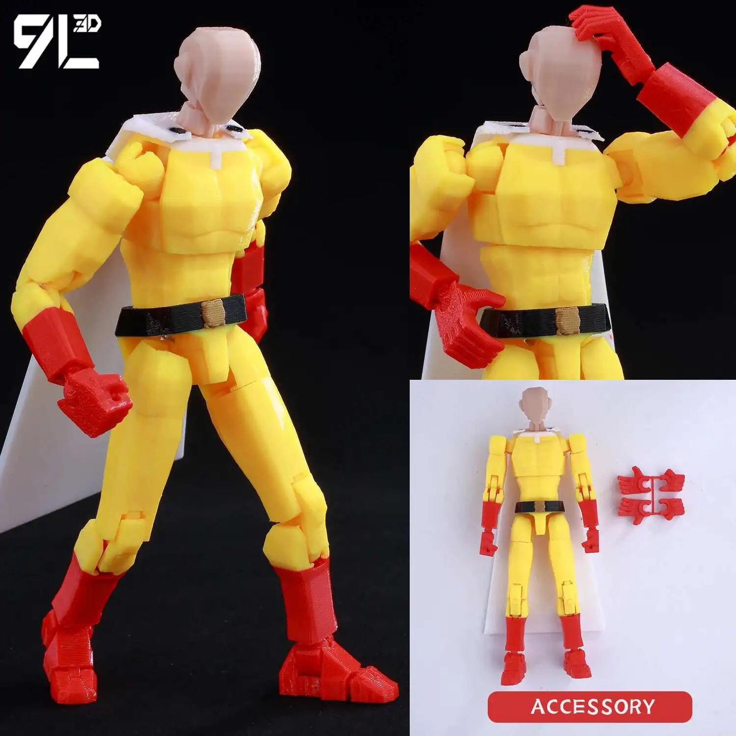9L3D Gedrukt Anime Karakters Lucky 13 Zoro Dummy Actiefiguren Monkey D.Luffy Multi-Jointed Beweegbare Shapeshift Mannequin Speelgoed