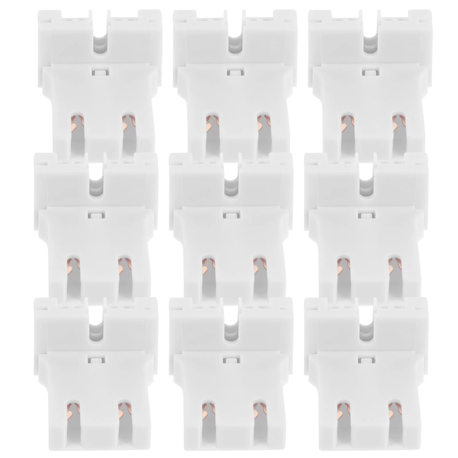 

10 Pcs Adapter Fluorescent Lamp Holder Light Socket Fixture Parts Non Shunted LED Lampholder Base