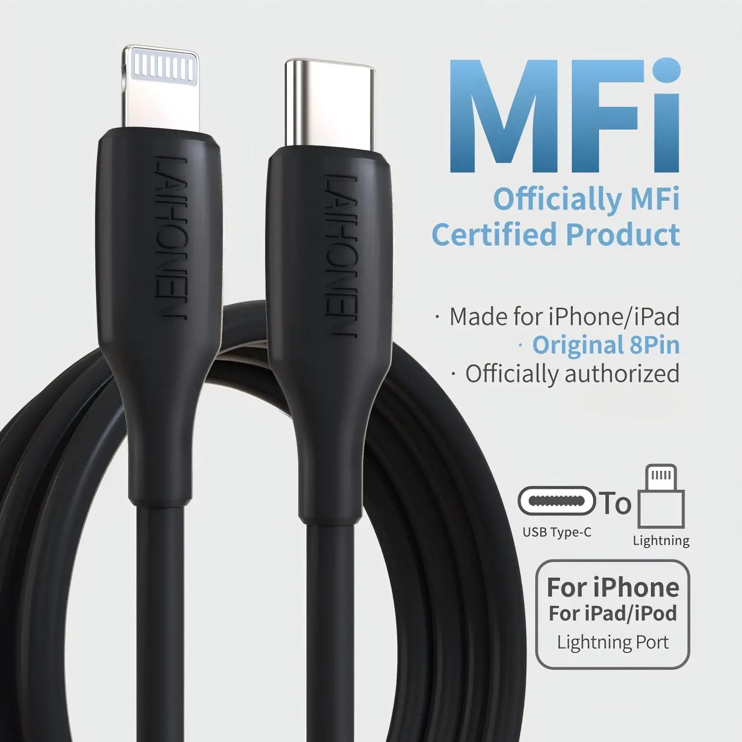 USB-C zu Lightning Kabel für iPhone 14 13 12 11 Pro Max XS Plus 27W Schnellladekabel Typ C zu Lightning für iPad MacBook