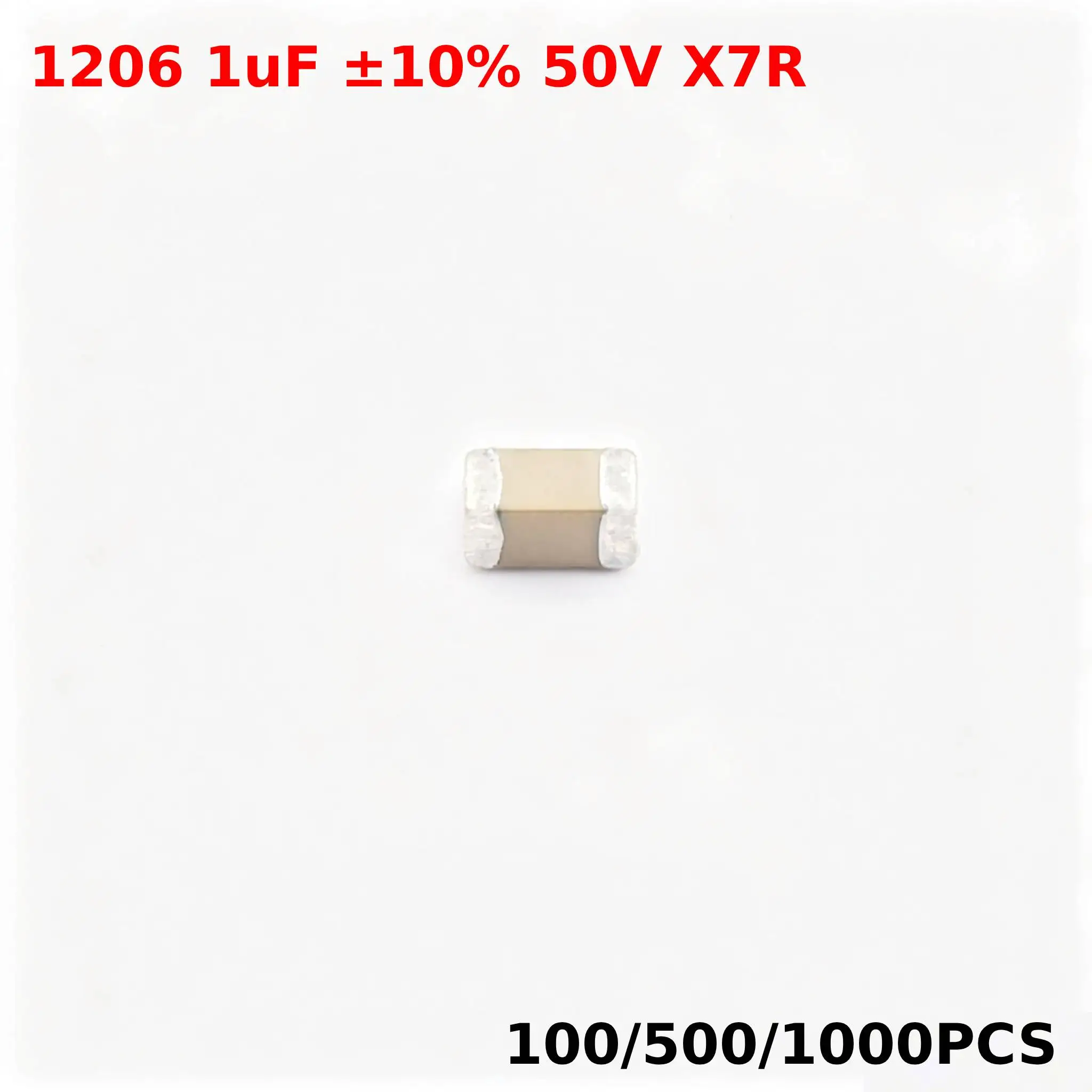 100/500/1000PCS New CL31B105KBHNNNE 1206 1uF ±10% 50V X7R