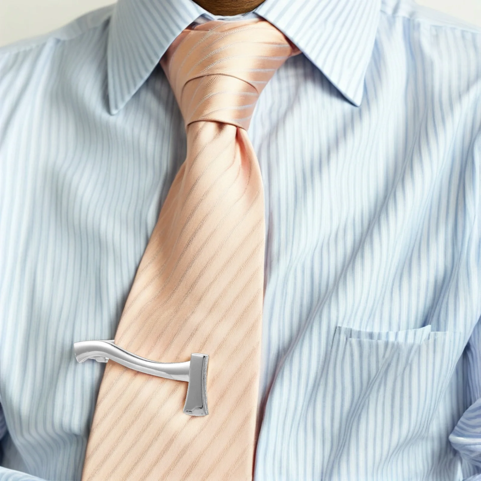 

Business Tie Clip Axe Shape Metal Necktie Holder Ceremony Wedding Men Tie Holder Clip Men's Clips Collar Clips for Men