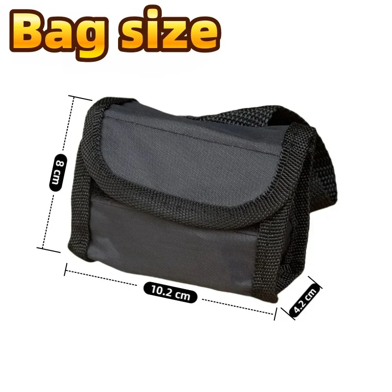 Black Motorcycle Alarm Lock Oxford Bag Removable Key Bag for Scooters Mountain Bike Change Lock Bag with Alarm