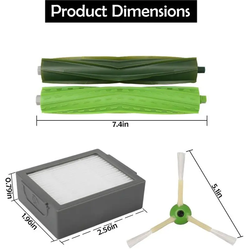 ملحقات قطع الغيار لـ Irobot Roomba I3 I3 + I4 I6 I6 + I7 I7 + E5 E6 E7 I & E Series طقم المكنسة الكهربائية-A77G