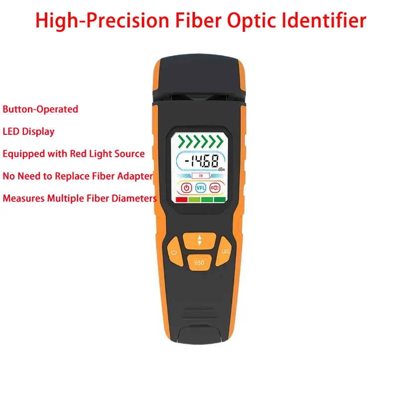 

One Step Electric Optic Identifier Live Fiber Optical Detector with Visual Fault Locator In 850-1700Nm SM MM S2