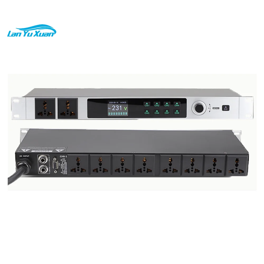 

Professional stage 8/10 socket management independent audio power sequence controller suitable for Dj equipment
