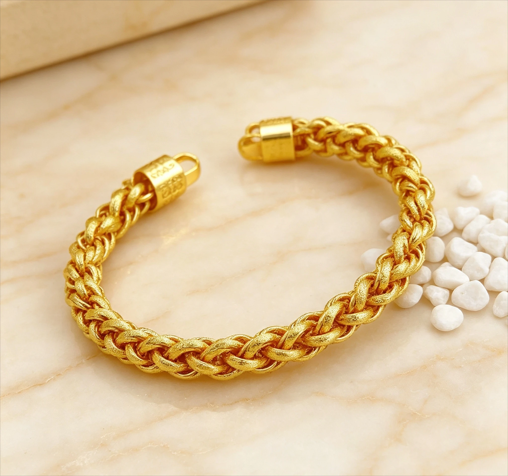 Fu Head Twist Dragon Men's 24K Gold AU999 Necklace - Heavy texture, lucky meaning, warm luster Giving gifts for friends