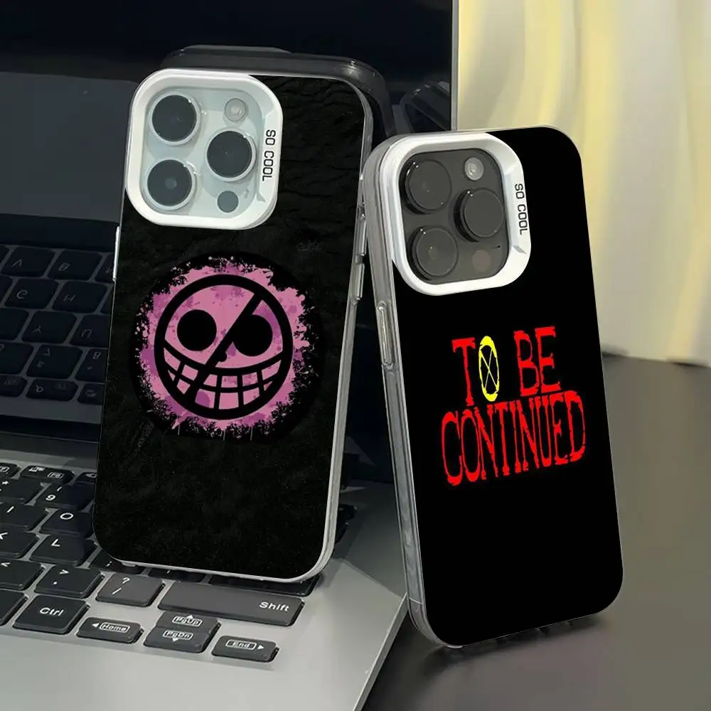 

Cool D-Doflamingo Phone Case IMD Color Silver Shell For IPhone 16 15 14 13 12 11 Pro Max Plus